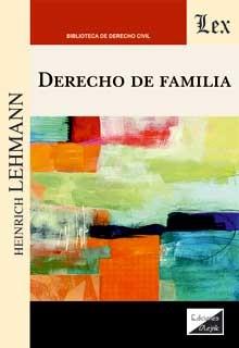 DERECHO DE FAMILIA | 9789564070681 | LEHMANN, HEINRICH