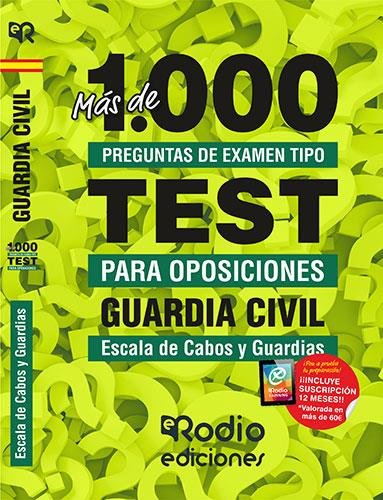 GUARDIA CIVIL. ESCALA DE CABOS Y GUARDIAS. MÁS DE 1.000 PREGUNTAS DE EXAMEN TIPO TEST. | 9788417661953 | VARIOS AUTORES