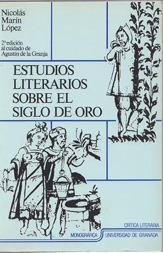 ESTUDIOS LITERARIOS SOBRE EL SIGLO DE ORO | 9788433807250 | MARTÍN LOPEZ, NICOLAS