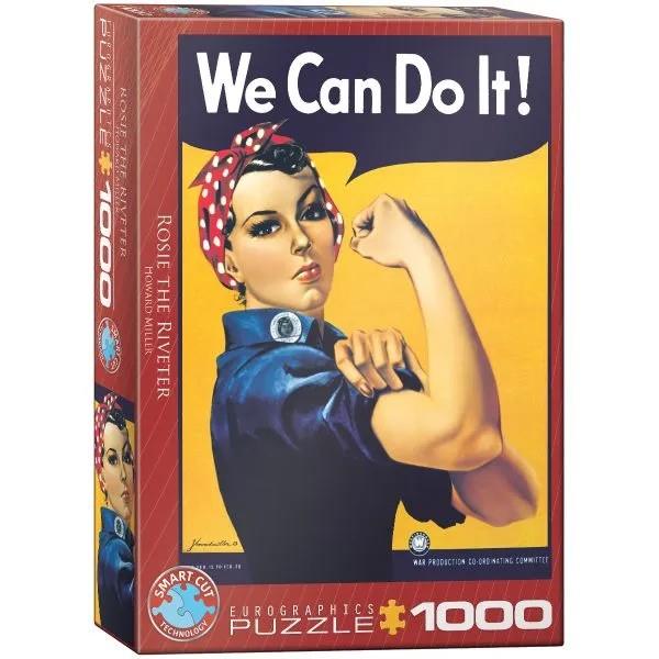 PUZZLE EUROGRAPHICS ROSIE THE RIVETER 1000 PIEZAS | 628136612920