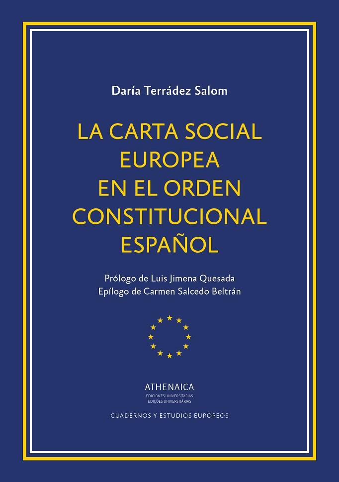CARTA SOCIAL EUROPEA EN EL ORDEN CONSTITUCIONAL ESPAÑOL, LA | 9788417325466 | TERRÁDEZ SALOM, DARÍA
