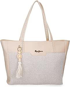 BOLSO TOTE CLARA BEIG PEPE JEANS | 8447444008490