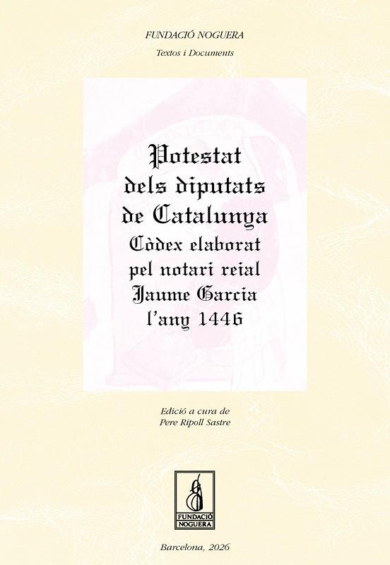 POTESTAT DELS DIPUTATS DE CATALUNYA | 9788413037127 | RIPOLL SASTRE, PERE