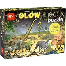 PUZZLE GLOW IN THE DARK DINOSAURES 60 P. | 8410782194354
