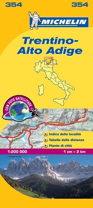 TRENTINO, ALTO ADIGE : MAPA 354 | 9782067126626 | M