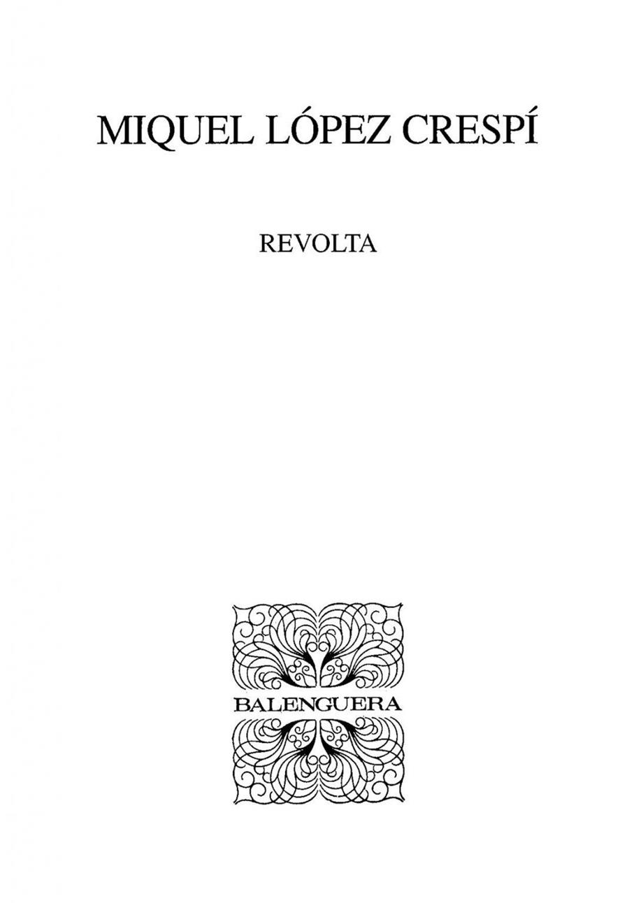 REVOLTA | 9788427350885 | LOPEZ CRESPI, MIQUEL