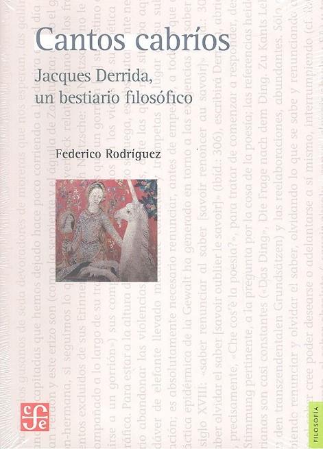 CANTOS CABRÍOS. JACQUES DERRIDA, UN BESTIARIO FILOSÓ | 9789562891325 | RODRÍGUEZ, FEDERICO