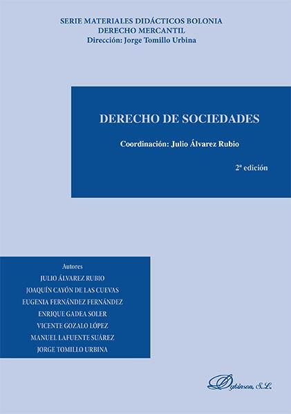 DERECHO DE SOCIEDADES. | 9788490858998 | ÁLVAREZ RUBIO, JULIO