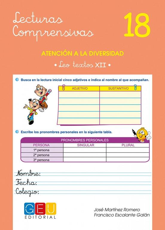 LECTURAS COMPRENSIVAS 18 | 9788415953005 | MARTÍNEZ ROMERO, JOSÉ