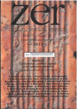 ZER VOL. 28 REVISTA DE ESTUDIOS DE COMUNICACIÓN Nº 55 | 9771137110559