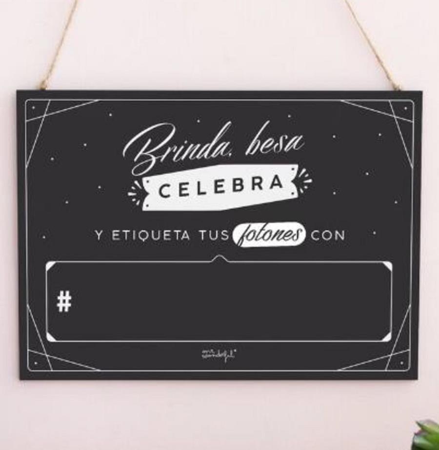 PIZARRA PARA BODAS INCREIBLES MR. WONDERFUL | 8435460738811