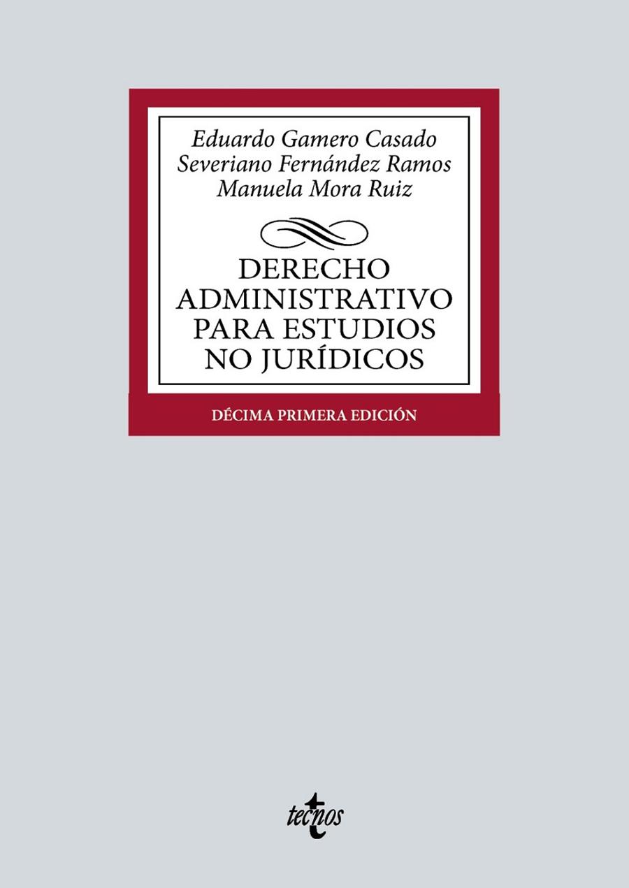 DERECHO ADMINISTRATIVO PARA ESTUDIOS NO JURÍDICOS | 9788430990696 | GAMERO CASADO, EDUARDO / FERNÁNDEZ RAMOS, SEVERIANO / MORA RUIZ, MANUELA