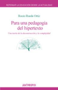 PARA UNA PEDAGOGIA DEL HIPERTEXTO | 9788476588420 | RUEDA ORTIZ