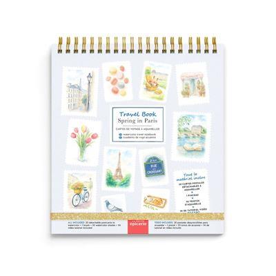 TRAVEL BOOK AQUARELES SPRING IN PARIS | 7867636954595