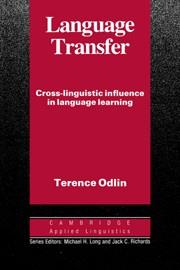 LANGUAGE TRANSFER | 9780521378093 | ODLIN, TERENCE
