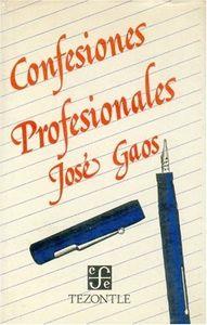 CONFESIONES PROFESIONALES | 9789681602925 | GAOS, JOSÉ