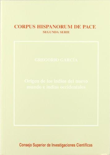 ORIGEN DE LOS INDIOS EN EL NUEVO MUNDO E INDIAS OCCIDENTALES | 9788400083205 | GARCÍA, GREGORIO