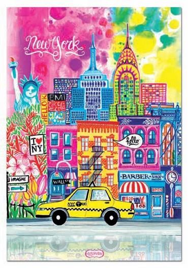PUZLE 1000 PECES NEW YORK CAR PINTOS | 8412668205581