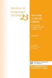 ASSESSING ACADEMIC ENGLISH | 9780521542500 | DAVIES, ALAN