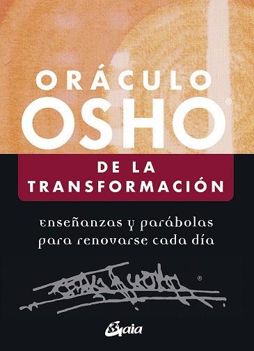 ORÁCULO OSHO DE LA TRANSFORMACIÓN | 9788484457831 | OSHO