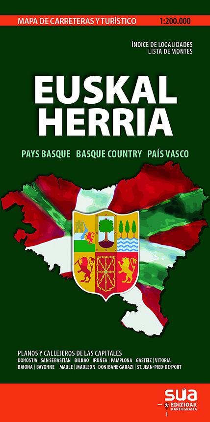 EUSKAL HERRIA : MAPA [2019] | 9788482167336 | TXINPARTETAN S.L