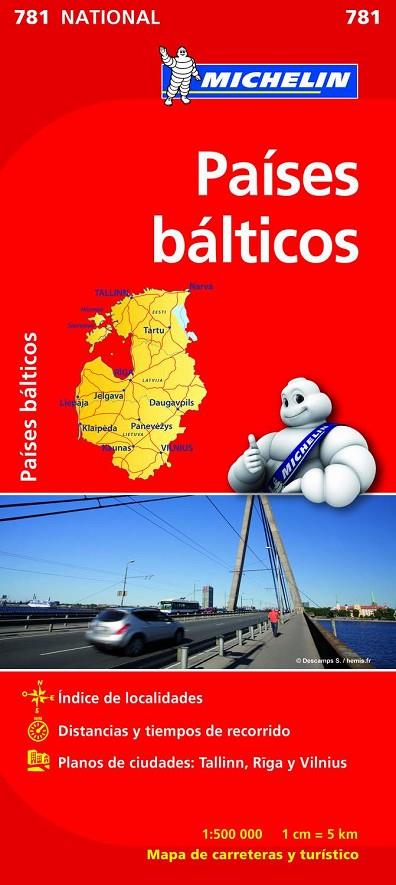 PAÍSES BÁLTICOS : MAPA 781 | 9782067173804 | VARIOS AUTORES