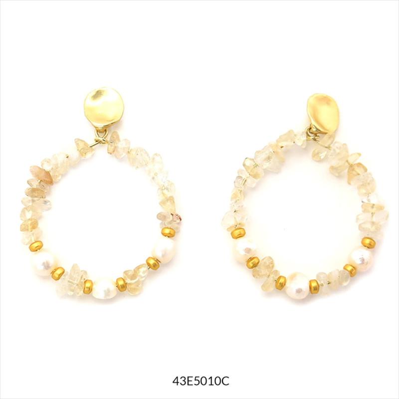 ARRECADES ARO MARGERIE DAURADES -PERLES | 43E5010C