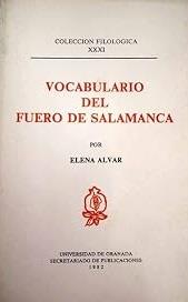 VOCABULARIO DEL FUERO DE SALAMANCA | 9788433801548 | ALVAR, ELENA
