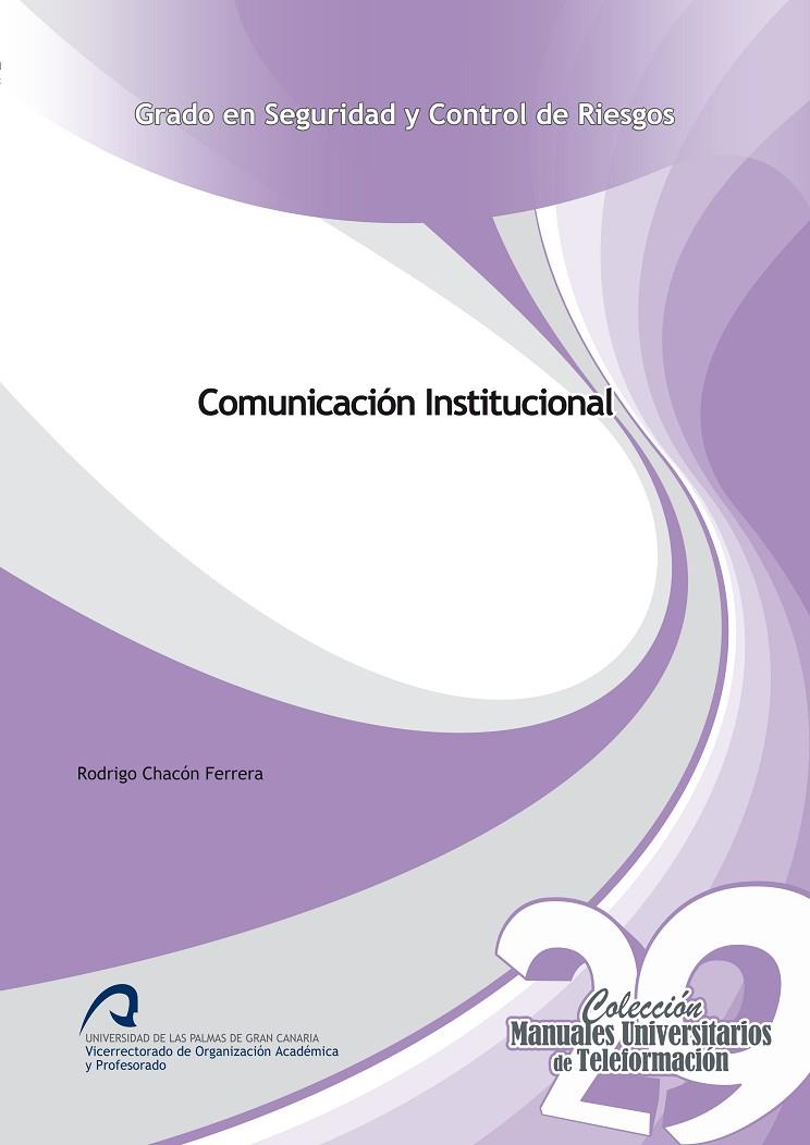 COMUNICACIÓN INSTITUCIONAL | 9788490423066 | CHACÓN FERRERA, RODRIGO