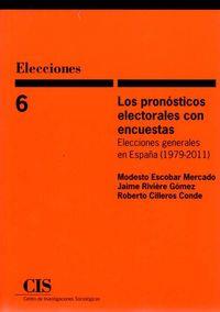 PRONOSTICOS ELECTORALES CON ENCUESTAS, LOS | 9788474766509 | ESCOBAR, R MODESTO / RIVIERE GOMEZ, J.