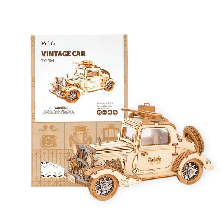 MAQUETA FUSTA VINTAGE CAR | 6946785115390