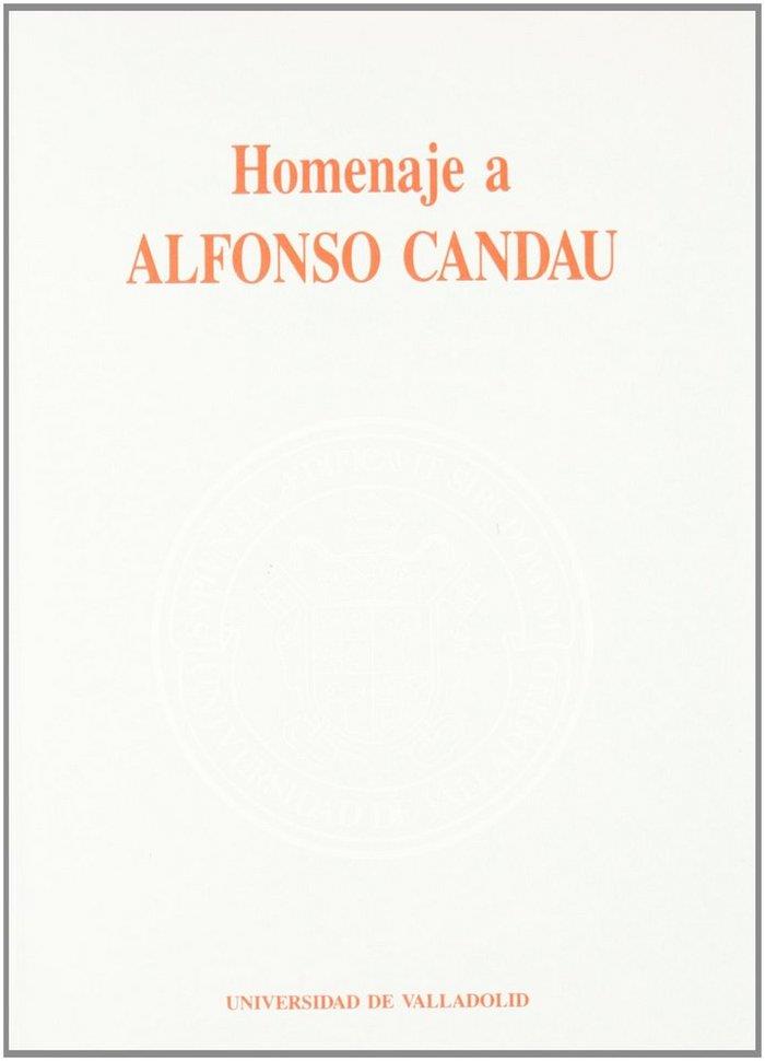 HOMENAJE A ALFONSO CANDAU | 9788477620365 | DESCONOCIDO