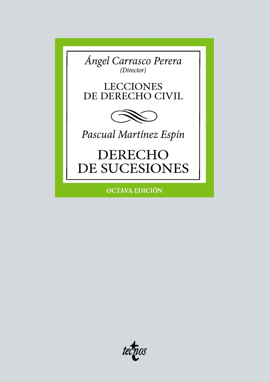 DERECHO DE SUCESIONES | 9788430990733 | MARTÍNEZ ESPÍN, PASCUAL