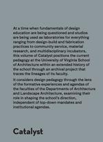 CATALYST : LINEAGES & TRAJECTORIES | 9781940291710
