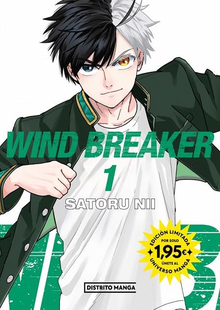 WIND BREAKER 01 (ED. UNIVERSO MANGA 1,95€) | 9788410305731 | NII, SATORU