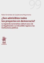 SON ADMISIBLES TODOS LOS PROYECTOS EN DEMOCRACIA? | 9788413132464 | FERNÁNDEZ DE CASADEVANTE MAYORDOMO, PABLO