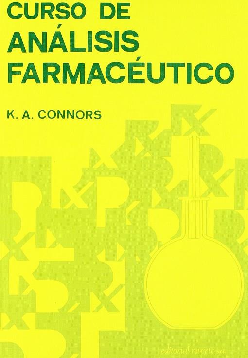 CURSO ANÁLISIS FARMACÉUTICO | 9788429171136 | CONNORS, K. A.