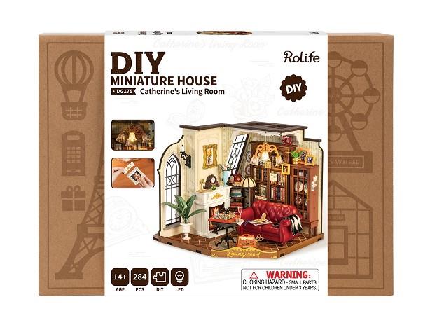 DIY MINIATURE HOUSE. CATHERINE'S LIVING ROOM | 6946785124842