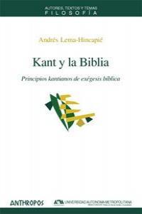 KANT Y LA BIBLIA | 9788476587683 | LEMA-HINCAPIE, ANDRES