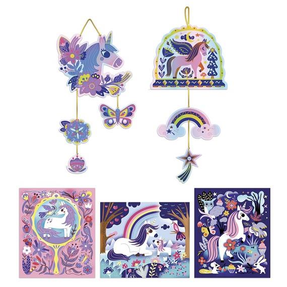 ARTE SCRATCH IRIDISCENTE - UNICORNIOS | 3700217390372