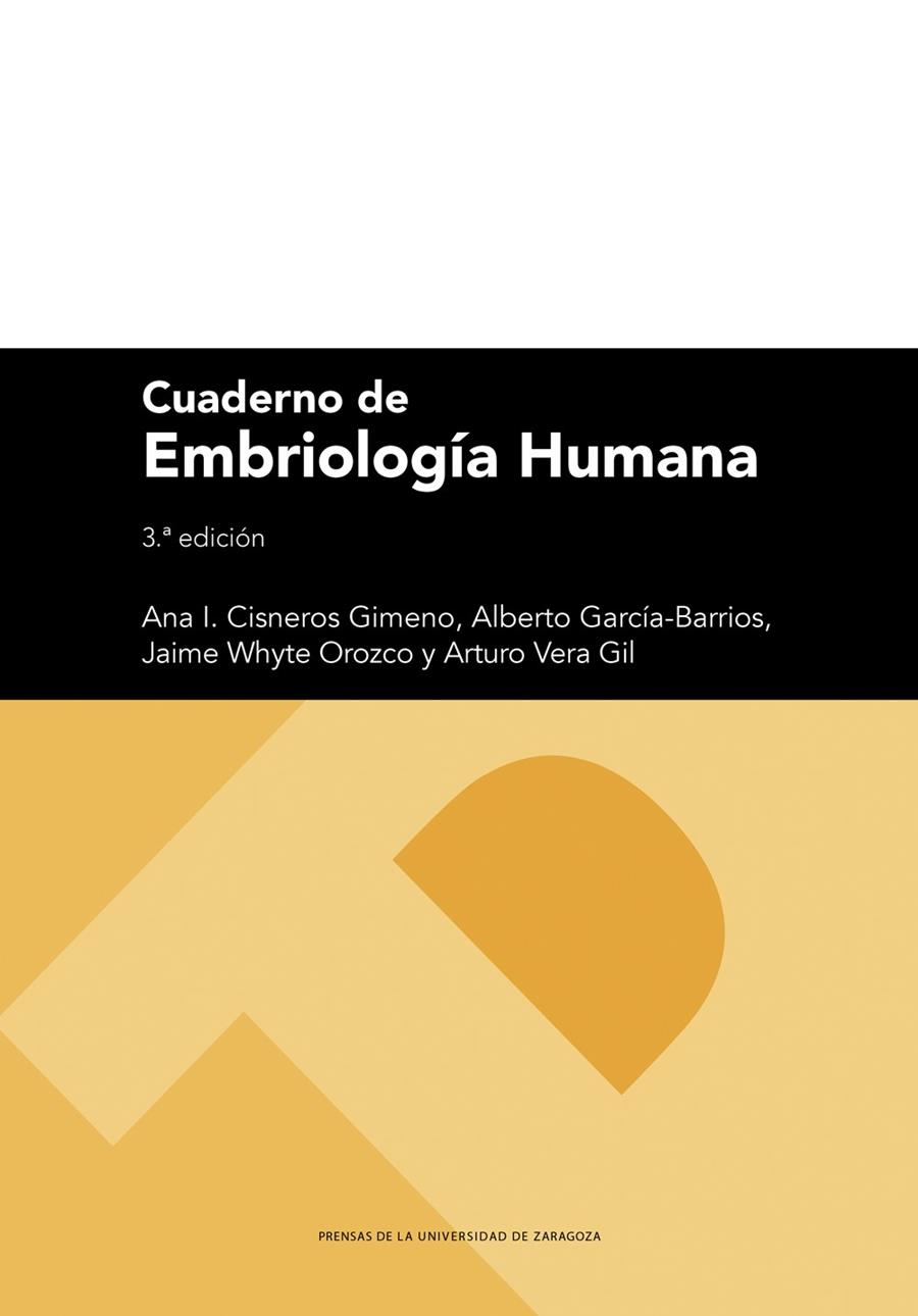 CUADERNO DE EMBRIOLOGIA (3 EDICIÓN) | 9791387705640 | VERA GIL, ARTURO
