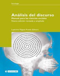 ANALISIS DEL DISCURSO, MANUAL PARA LAS CIENCIAS SOCIALES | 9788497882491