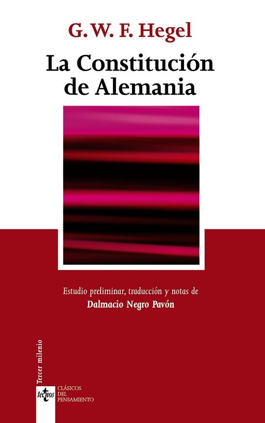 CONSTITUCIÓN DE ALEMANIA, LA | 9788430950300 | HEGEL, G.W.F.