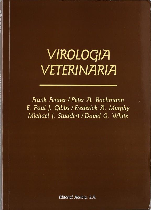 VIROLOGÍA VETERINARIA | 9788420007205 | FENNER, F.