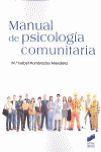MANUAL DE PSICOLOGÍA COMUNITARIA | 9788499589626 | HOMBRADOS MENDIETA, MARÍA ISABEL