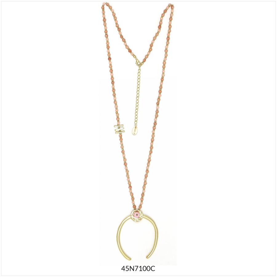 COLLAR ATENEA LLARG DAURAT I ROSAT | 45n7100c