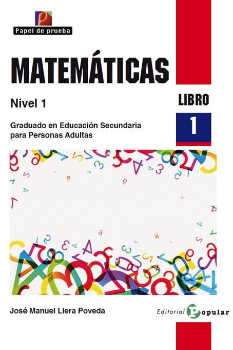 Matemáticas Nivel 1. Libro 1 | 9788478845101 | LLERA POVEDA, JOSÉ MANUEL