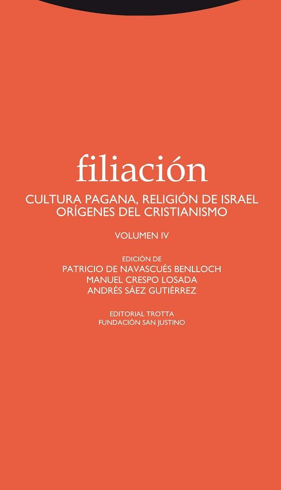 FILIACION IV | 9788498793574 | ANÓNIMO