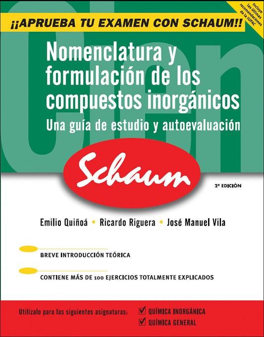 NOMENCLATURA Y FORMULACION DE LOS COMPUESTOS INORGANICOS | 9788448146252 | QUIÑOA CABANA, EMILIO