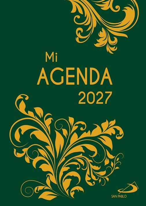 AGENDA 2027 BOLSILLO ESTAMPADA VERDE/ORO | 9788428574990 | EQUIPO SAN PABLO